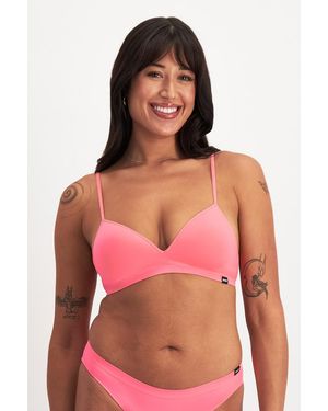 Bonds Match Its Wirefree Bra - Red