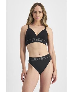 Bonds Retro Rib Wirefree Lift Bra - Black