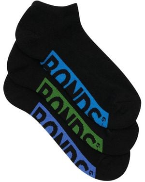 Bonds Logo Cushioned Low Cut Socks 3 Pack - Blue