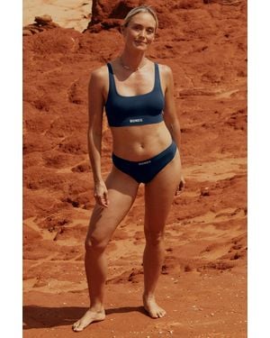 Bonds Bases Viscose Bamboo Seamless Crop Bra - Brown