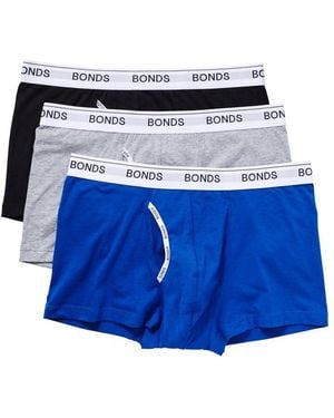 Bonds Guyfront Trunk 3 Pack - Blue
