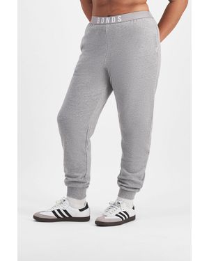 Bonds Sweats Cotton Logo Skinny Trackie - Grey