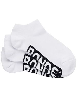 Bonds Logo Cushioned Low Cut 3 Pack - White
