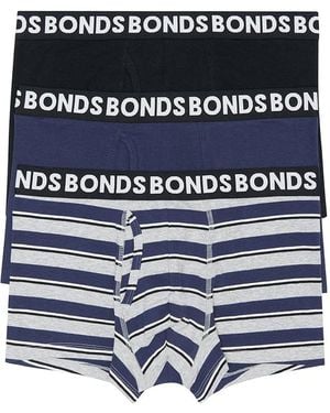 Bonds Classic Trunk 3 Pack - Blue