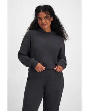 Bonds Sleep Rib Hoodie - Blue