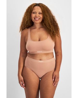 Bonds Bases Viscose Bamboo Seamless Full Brief - Brown