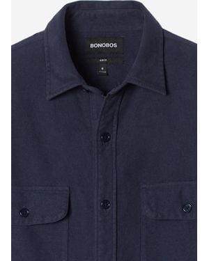 Bonobos Moleskin Shirt Extended Sizes - Blue