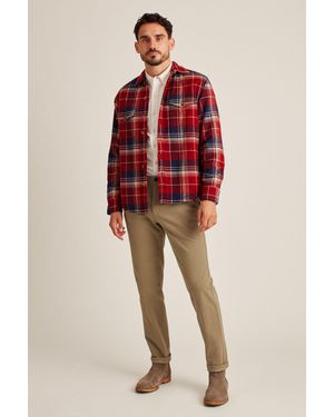 Bonobos The Sherpa Shacket - Red