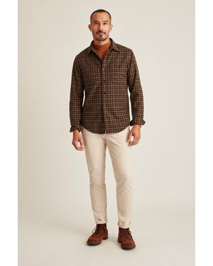 Bonobos Stretch Flannel Shirt - Brown