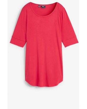 bonprix Long-Shirt Aus Softer Viskose - Rot