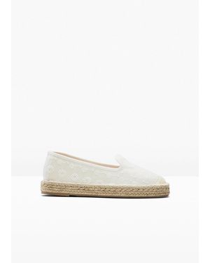 bonprix Espadrilles Mit Stickerei - Weiß