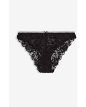 bonprix Slip Aus Recyceltem Polyamid - Schwarz