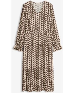 bonprix Midikleid Aus Fließender Viskose - Weiß