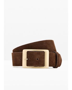 bonprix Ledergürtel Aus Wildleder - Braun