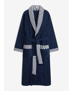 bonprix Frottee Bademantel Aus Baumwolle - Blau