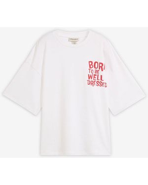 bonprix Oversize-Shirt Aus Reiner Bio-Baumwolle - Weiß
