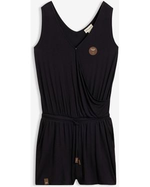 bonprix Jersey-Jumpsuit Aus Softer Viskose - Schwarz