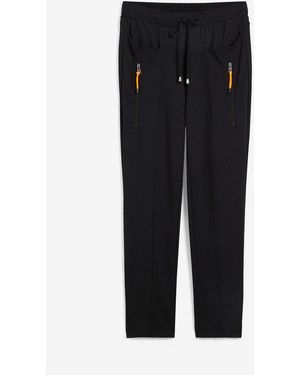 bonprix Schlupfhose Aus Bequemen Punto Di Roma - Schwarz