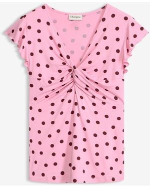 bonprix Shirt Aus Viskose-Mix - Pink