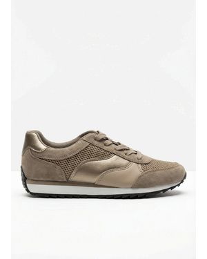 bonprix Sneaker Mit Mesh-Einsatz - Braun