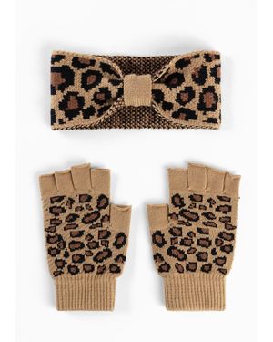 bonprix Stirnband Und Handschuhe (3-Tlg. Set) - Schwarz