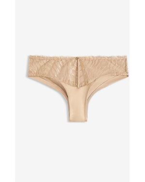 bonprix Brazilslip Mit Stickerei - Natur