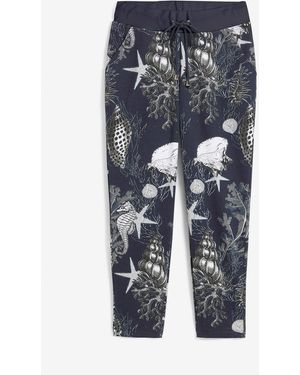 bonprix Sweathose Aus Baumwoll-Mischung - Blau