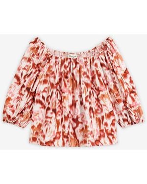 bonprix Bluse Aus Feinem Viskose-Mix - Rot