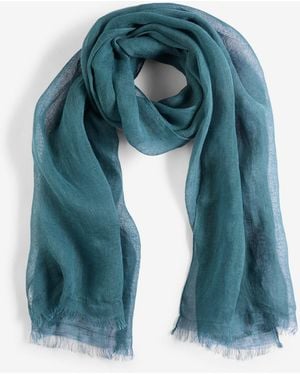 bonprix Schal Aus Reinem Leinen - Blau