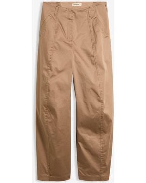 bonprix Twill Barrel-Hose - Natur