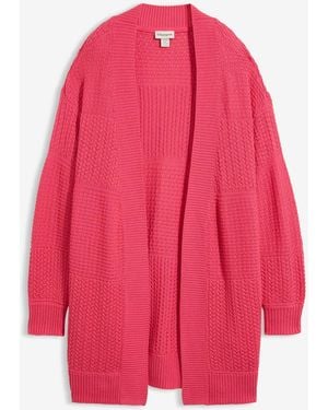 bonprix Longstrickjacke - Pink