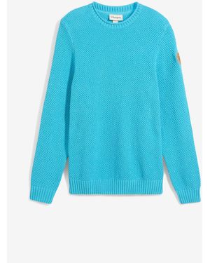 bonprix Pullover Mit Recycelter Baumwolle - Blau