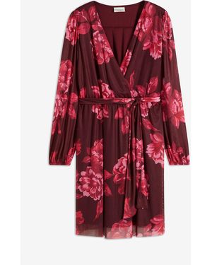 bonprix Bedrucktes Minikleid Aus Mesh - Rot