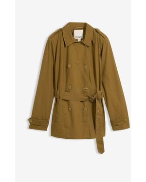 bonprix Kurzer Trenchcoat - Grün
