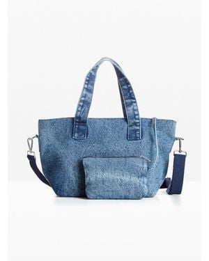 bonprix Handtasche Denim - Blau