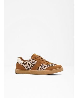 bonprix Sneaker Im Animal-Look - Braun