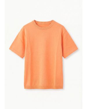 bonprix Feinstrickpullover Aus Reiner Bio-Baumwolle - Orange