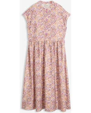 bonprix Midikleid Aus Viskose-Mix - Pink