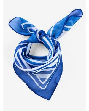 bonprix Nickituch Aus Satin - Blau