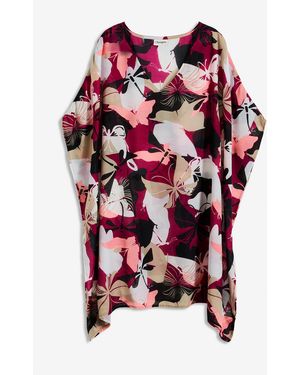 bonprix Oversized Strandtunika - Rot