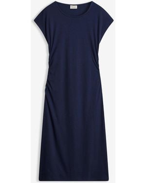 bonprix Midikleid Mit Geraffter Taille - Blau
