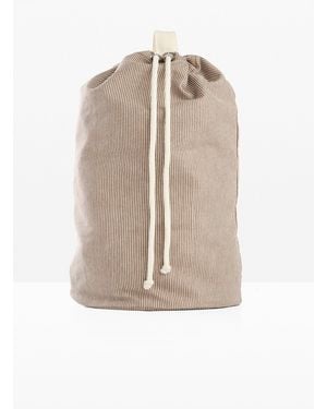 bonprix Canvas Rucksack Mit Streifen - Natur