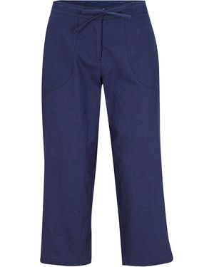 bonprix Leinen-3/4-Hose - Blau