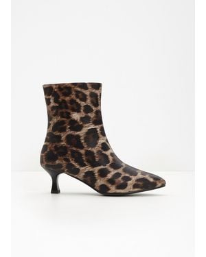 bonprix Stiefeletten Im Animal-Look - Braun