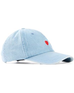 bonprix Cap Aus Reiner Baumwolle - Blau