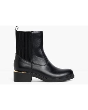 bonprix Boots Mit Elastikeinsatz - Schwarz