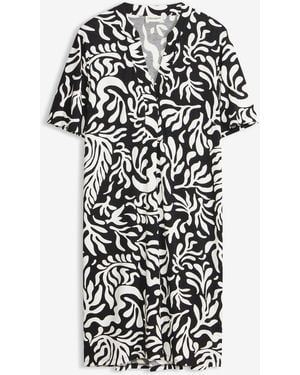 bonprix Tunika-Kleid Aus Softem Viskose-Mix - Weiß