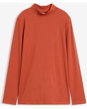 bonprix Figurbetontes Langarmshirt - Orange