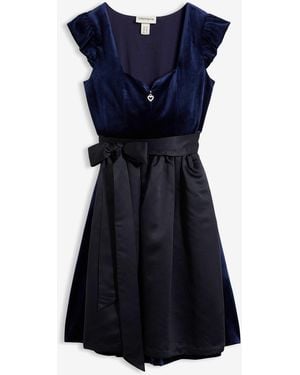 bonprix Dirndl Und Schürze (2-Tlg.Set) - Blau