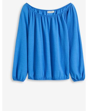 bonprix Langarmshirt - Blau
